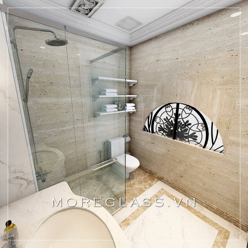 thiết kế phòng tắm kính đẹp